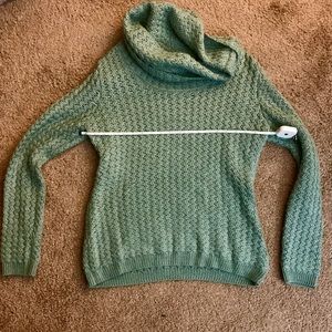 Banana Republic Sea-foam cowl neck sweater